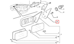 Siena Yan Ayna İç Plastiği Şema