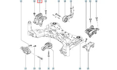Megane Motor Ön Bağlantı Takozu Şema