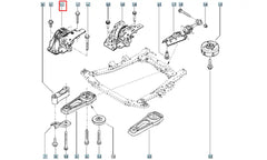 Duster Motor Ön Bağlantı Takozu Şema