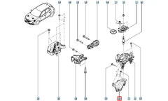 Talisman Motor Arka Takozu Bağlantı Ayağı Şema