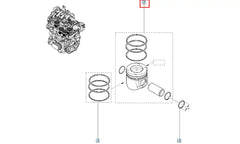 Megane Silindir Onarım Seti (Piston, Segman) Şema