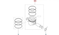 Fluence Silindir Onarım Seti (Piston, Segman) Şema