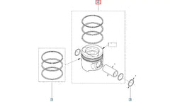 Megane Silindir Onarım Seti (Piston, Segman) Şema