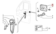 Ducato Kapı Dış Açma Kolu Şema