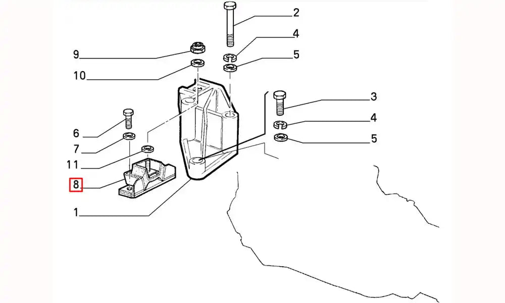 Master Motor Ön Bağlantı Takozu Şema Master Motor Ön Bağlantı Takozu Şema