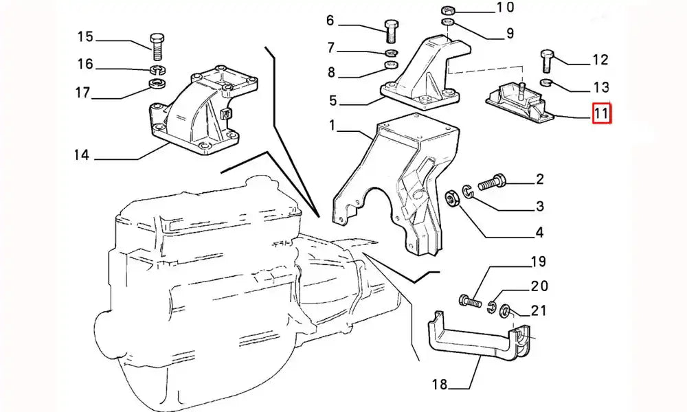 Master Motor Arka Bağlantı Takozu Şema Master Motor Arka Bağlantı Takozu Şema