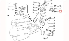 Master Motor Arka Bağlantı Takozu Şema