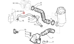 Master Motor Yağ Buhar Hortumu Şema