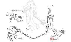 Ducato Fren, Debriyaj Pedal Lastiği Şema