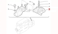 Ducato Motor Arka Bağlantı Takozu Şema