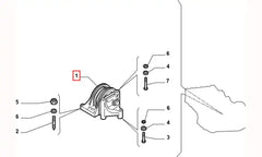 Ducato Motor Ön Bağlantı Takozu Şema