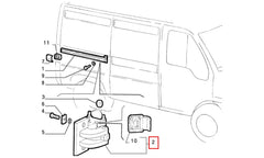 Ducato Sürgülü Kapı Ray Makarası Şema