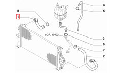 Ducato Motor Radyatörü Üst Hortumu Şema