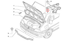 Ducato Kaput Menteşesi Şema