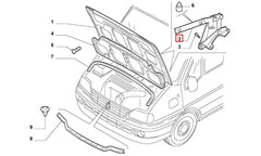 Ducato Kaput Menteşesi Şema