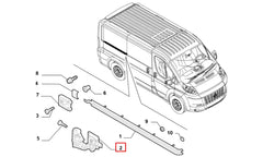 Ducato Sürgülü Kapı Ray Makarası Şema