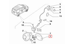 Fiorino Yakıt Depo Dış Kapağı Şema