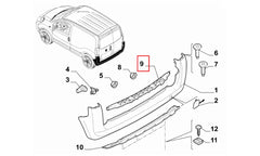 Fiorino Tampon İç Destek Plastiği Şema