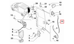 Fiorino Bagaj Kapak Kilit Açma Teli Şema