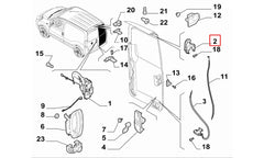 Fiorino Bagaj Kilit Mekanizması Şema