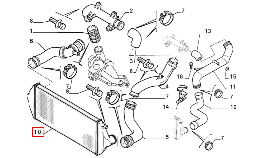 145 Turbo Radyatörü Şema