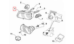 Scudo Ön Far Komple Şema