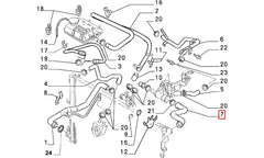 Scudo Motor Radyatörü Üst Hortumu Şema