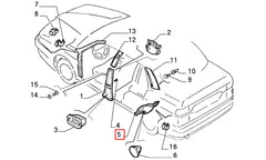 Tempra Koltuk Yan Plastik Kaplaması Şema
