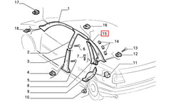 Tempra Cam Direği İç Kaplaması Şema