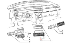 Tipo Kalorifer Havalandırma İç Izgarası Çerçevesiz Şema