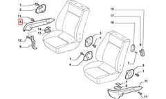 Doblo Koltuk Yan Plastik Kaplaması Şema