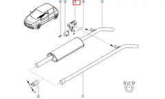 Clio Egzoz Askı Ve Montaj Lastik Takozu Şema