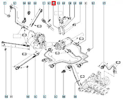 Megane Yakıt Basınç Sensörü Hortumu Şema