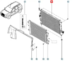Sandero Motor Su Radyatörü Şema