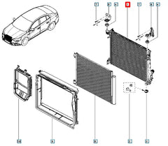 Megane Motor Su Radyatörü Şema