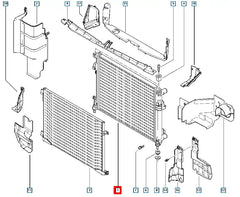 Trafic Motor Su Radyatörü Şema