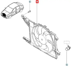 Sandero Fan Motoru Komple Şema