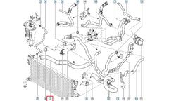 Laguna Motor Radyatörü Üst Hortumu Şema