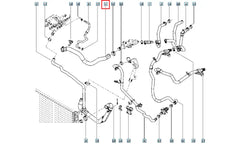 Fluence Motor Radyatörü Üst Hortumu Şema