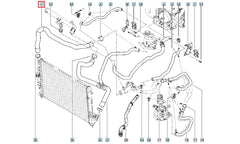 Sandero Motor Radyatörü Üst Hortumu Şema