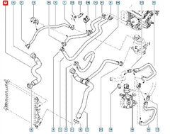 Sandero Motor Radyatörü Üst Hortumu Şema