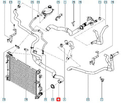 Duster Motor Radyatörü Alt Hortumu Şema