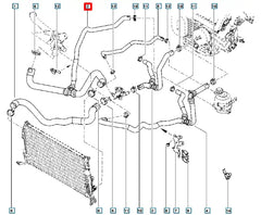 Dokker Motor Radyatörü Alt Hortumu Şema