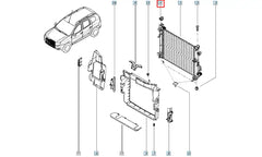 Kangoo Radyatör Bağlantı Ayağı Şema