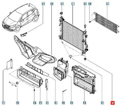 Clio Radyatör Bağlantı Ayağı Şema