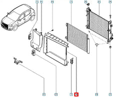 Sandero Radyatör Davlumbazı Şema