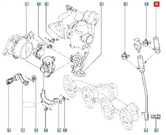 Laguna Turbo Basınç Borusu Uç Bağlantı Hortumu Şema