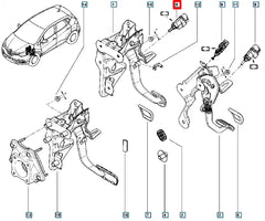 Clio Fren Pedal Müşürü Şema