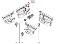 Megane Cam Butonu Üst Kapağı Şema