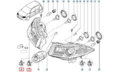 Megane Ön Far Komple Şema